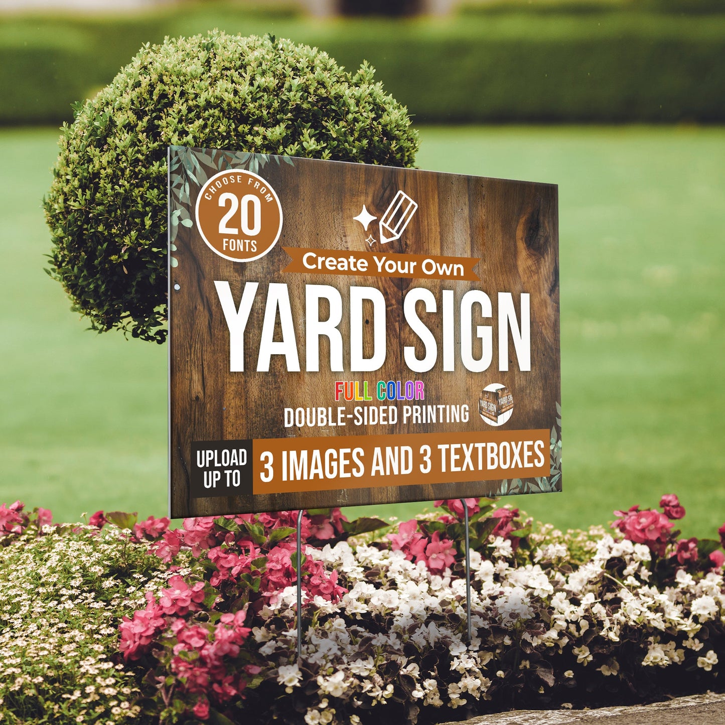 15 Pack Yard Signs Wholesale + Shipping