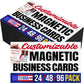 24/48/96 Pack, 3.5"x2" Personalized Magnetic Business Cards, Upload Your Own Desig. ASIN: B0FRVVHXTV