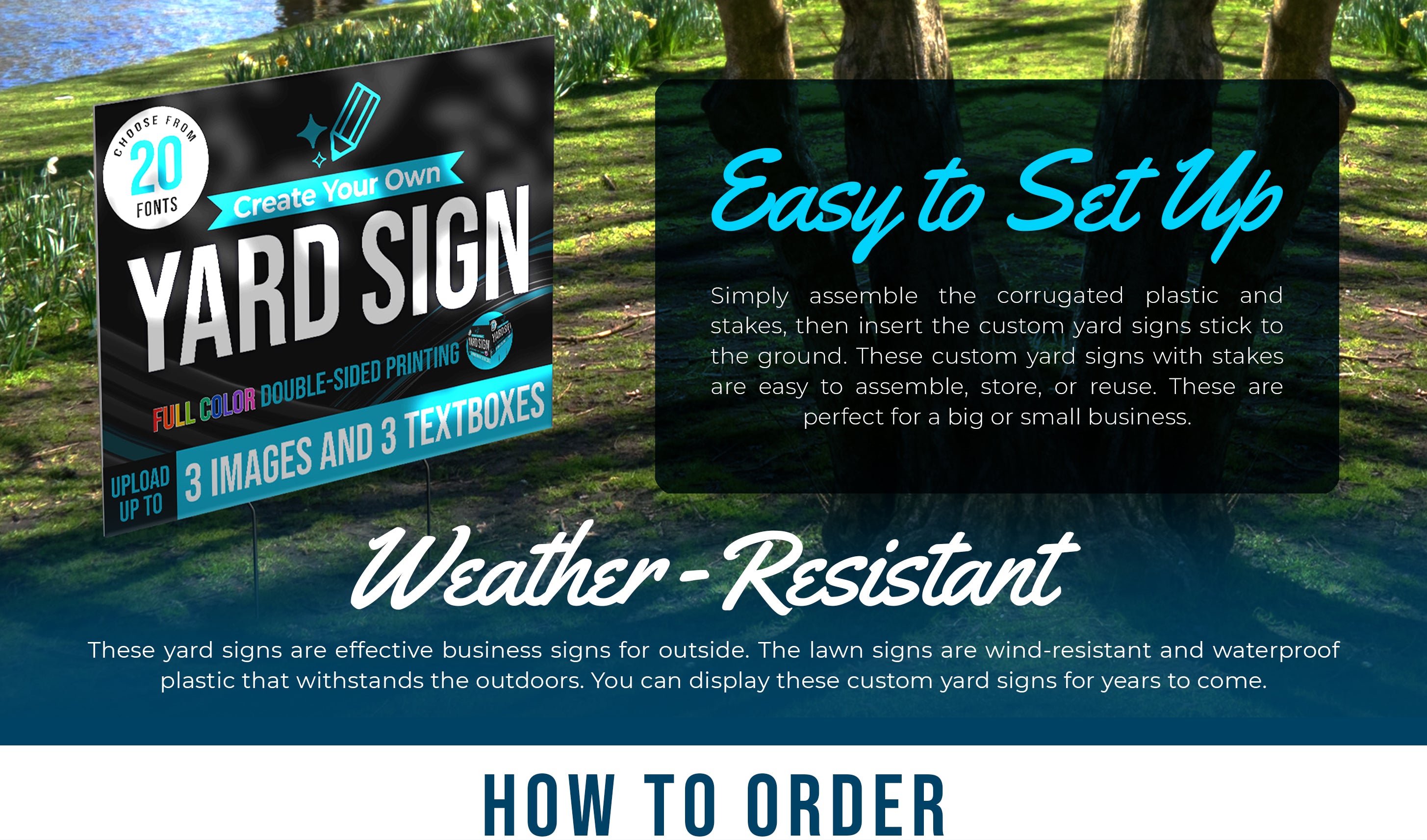 10 Pack - Custom Yard Signs Wholesale - Pick up – Basic Fundamentals