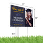 Personalized Graduation Yard Sign with Metal Stakes Class of 2023