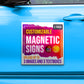 Customized Vinyl Car Magnet Signs in Full Color for Advertising 12"x24" - 2 PACK