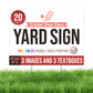 Yard Signs - 40 Pack WHOLESALE